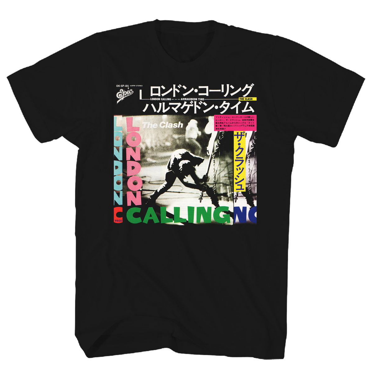 The Clash London Callling Kanji Print Black