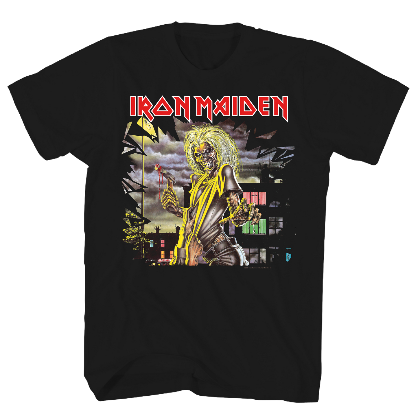IRON MAIDEN KILLERS ALBUM COVER BLACK T-SHIRT