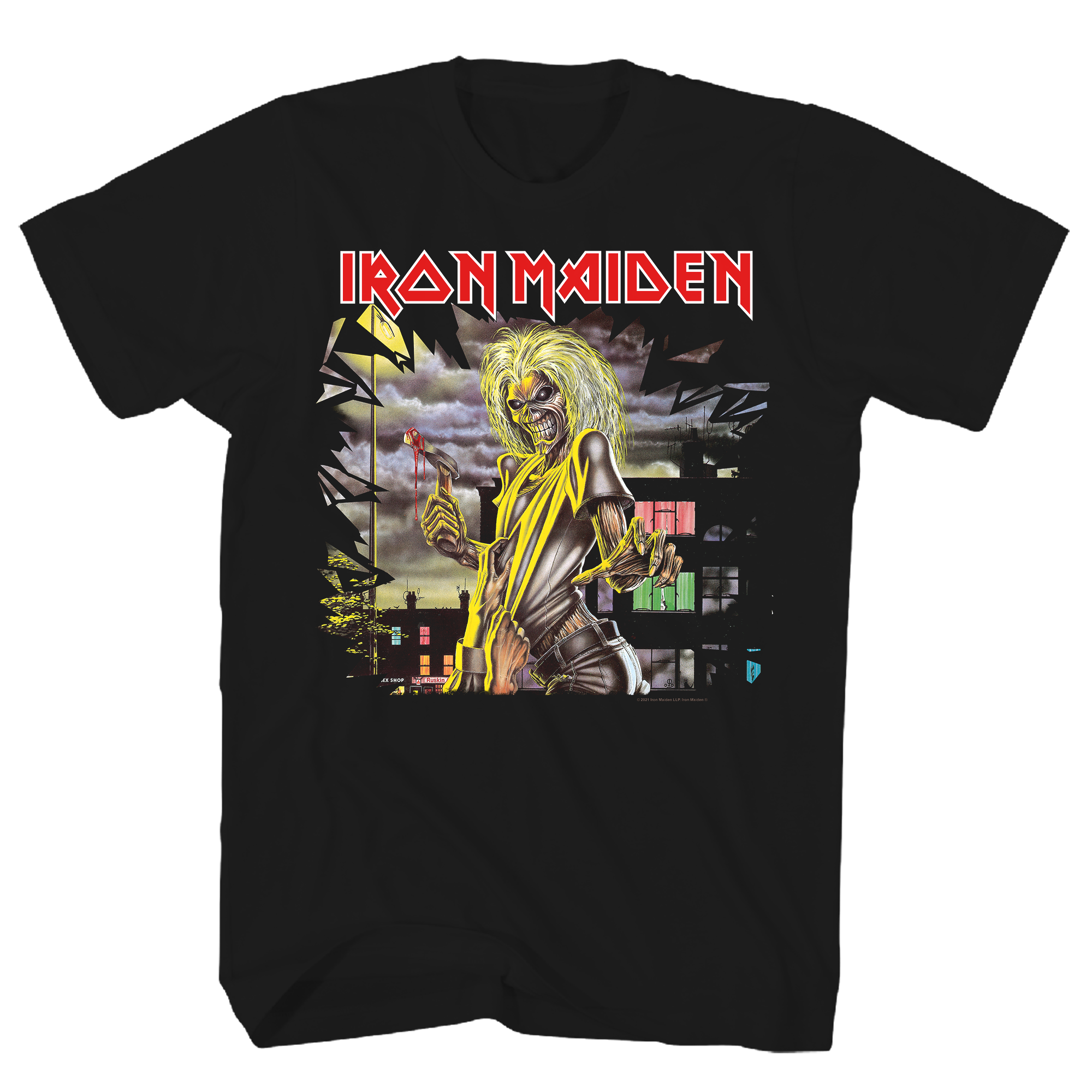 IRON MAIDEN KILLERS ALBUM COVER BLACK T-SHIRT