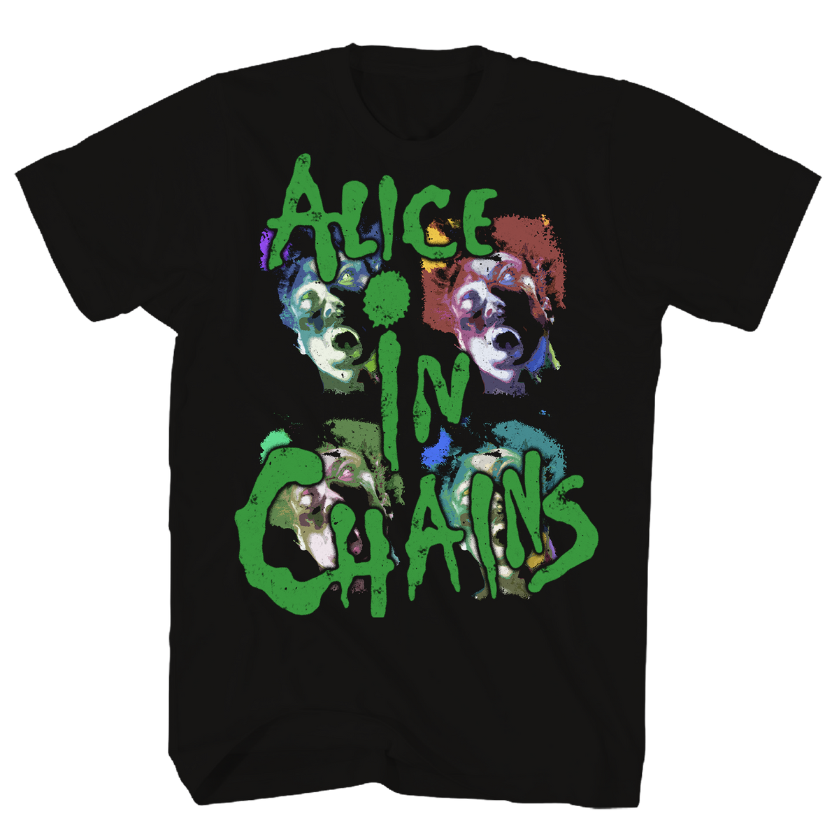Alice in Chains Facelift 1991 Tour Black T-Shirt - GMerch - Flyclothing LLC