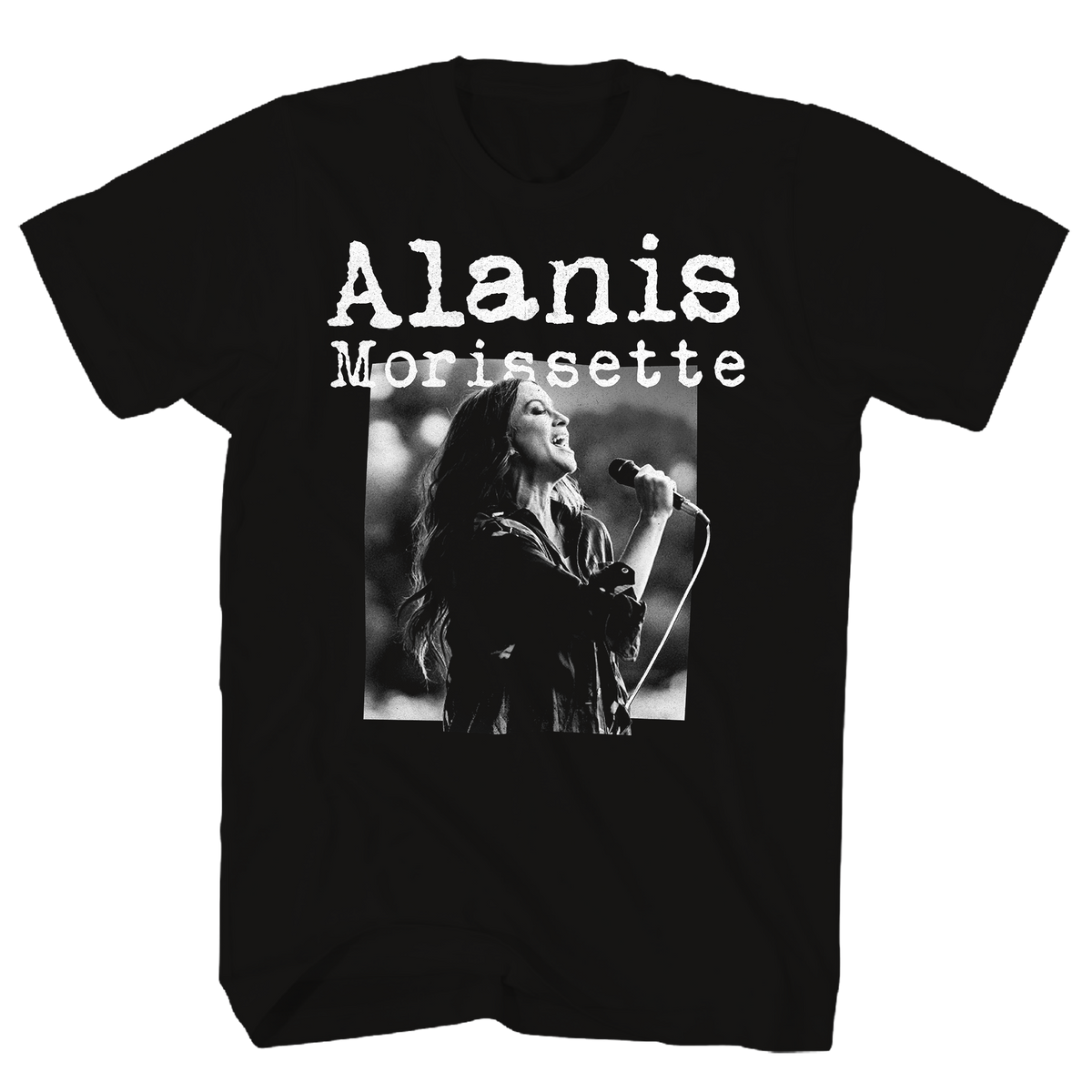Alanis Morissette Photo Tee Black T-Shirt - GMerch - Flyclothing LLC