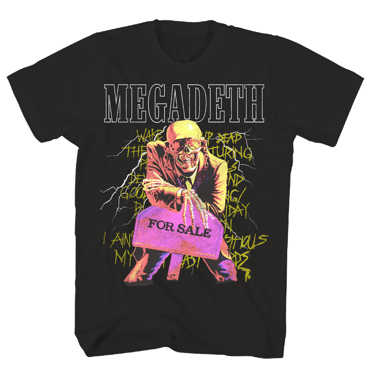 MEGADEATH FOR SALE BLACK T-SHIRT