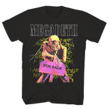 MEGADEATH FOR SALE BLACK T-SHIRT