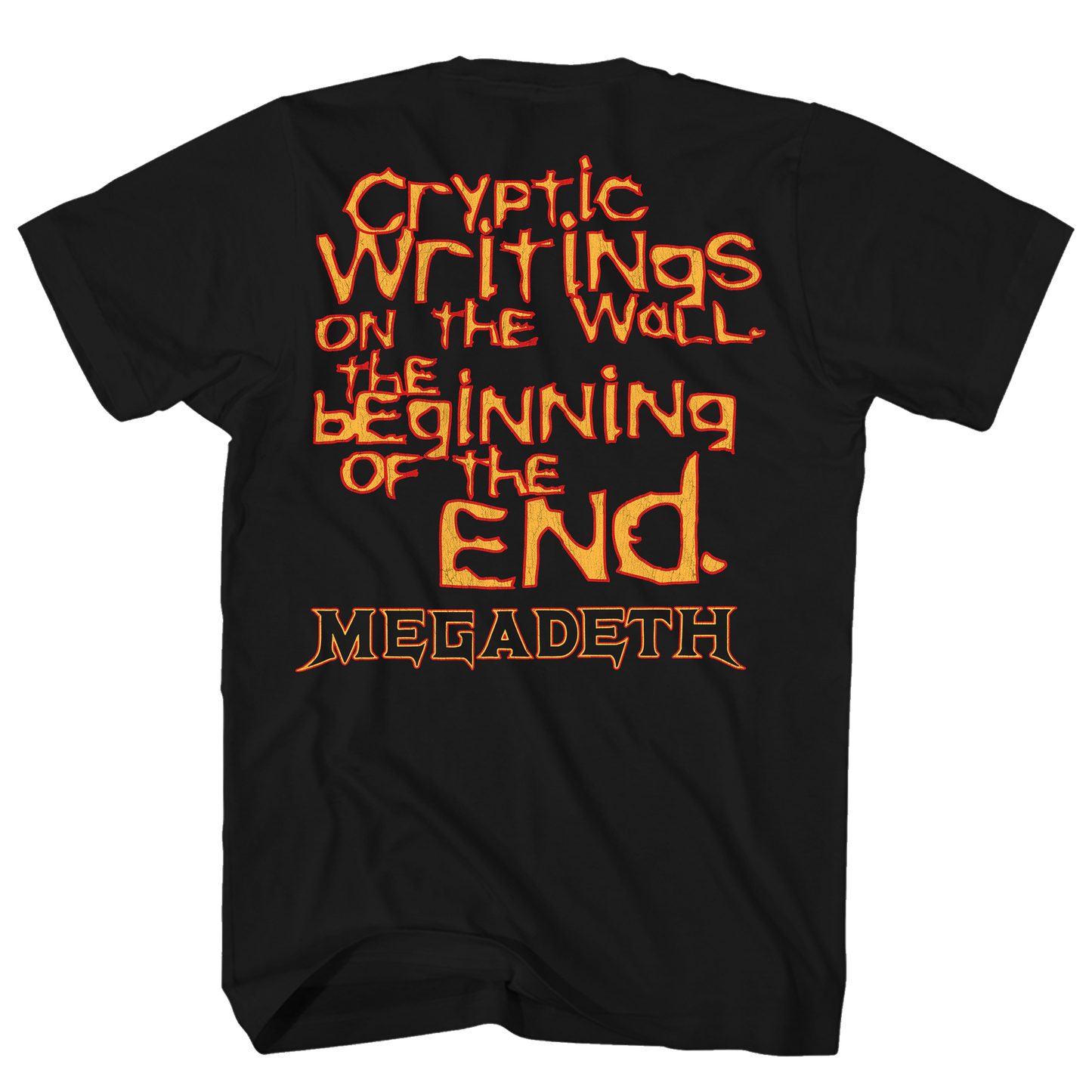 MEGADEATH CRIPTIC WRITINGS FRT/BACK BLACK T-SHIRT