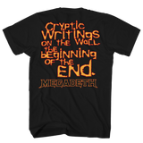 MEGADEATH CRIPTIC WRITINGS FRT/BACK BLACK T-SHIRT