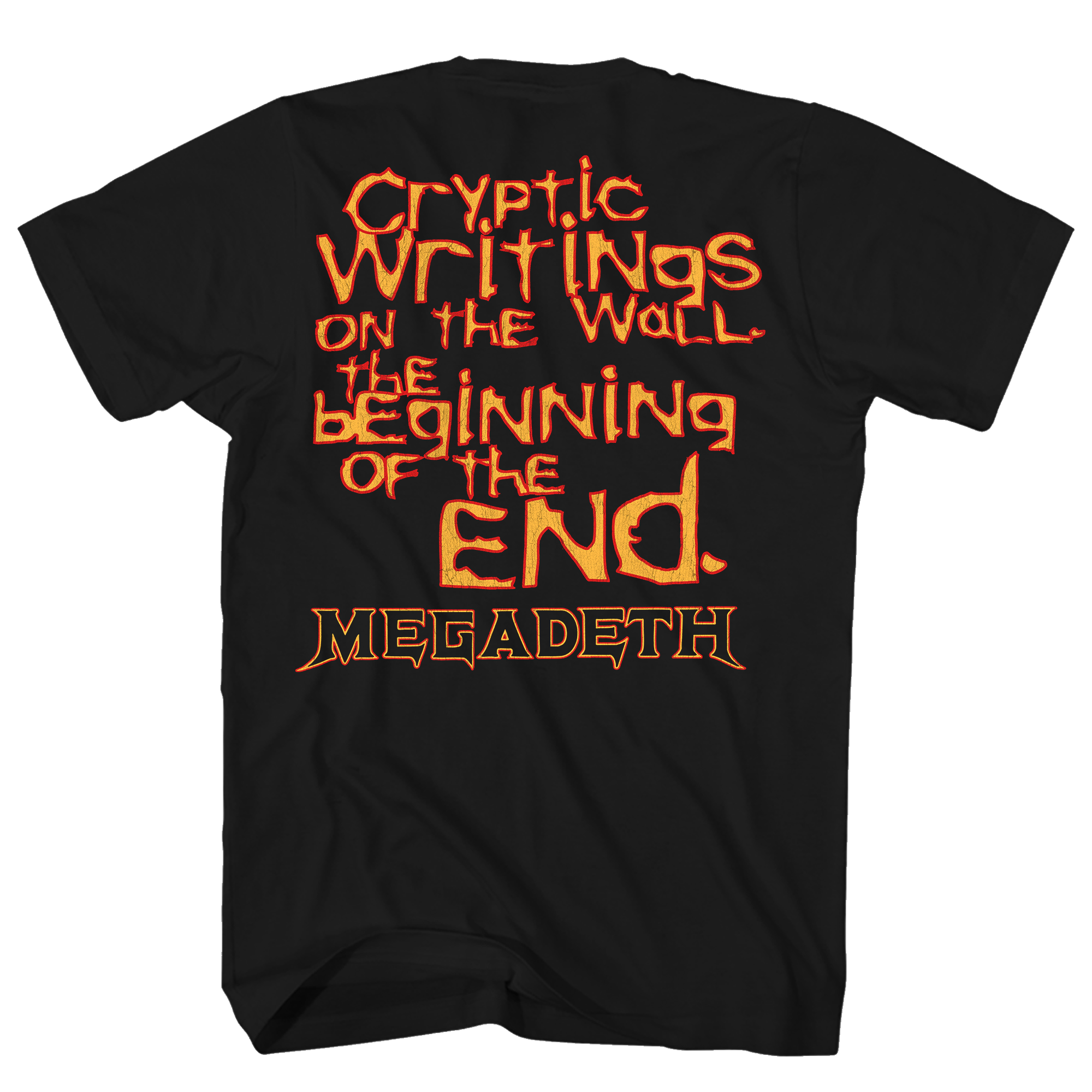 MEGADEATH CRIPTIC WRITINGS FRT/BACK BLACK T-SHIRT