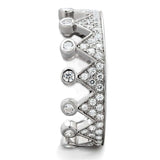 TS011 - Rhodium 925 Sterling Silver Ring with AAA Grade CZ in Clear - Alamode - Flyclothing LLC