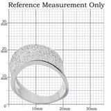 TS027 - Rhodium 925 Sterling Silver Ring with AAA Grade CZ in Clear - Alamode - Flyclothing LLC