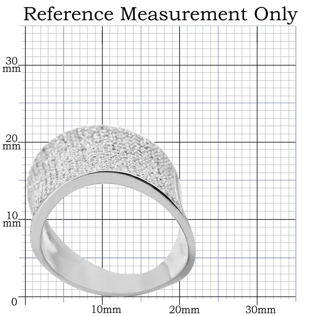 TS027 - Rhodium 925 Sterling Silver Ring with AAA Grade CZ in Clear - Alamode - Flyclothing LLC
