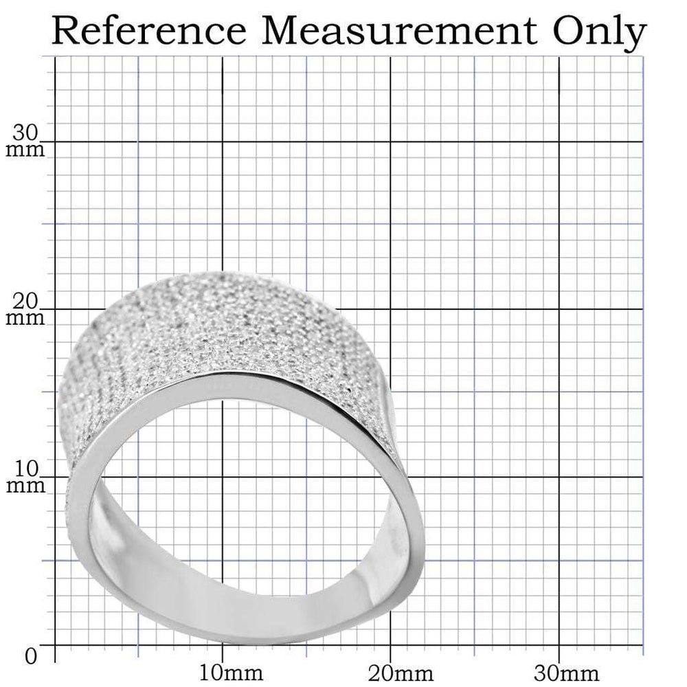 TS027 - Rhodium 925 Sterling Silver Ring with AAA Grade CZ in Clear - Alamode - Flyclothing LLC