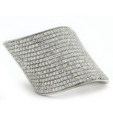 TS027 - Rhodium 925 Sterling Silver Ring with AAA Grade CZ in Clear - Alamode - Flyclothing LLC