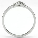 TS075 - Rhodium 925 Sterling Silver Ring with AAA Grade CZ in Clear - Alamode - Flyclothing LLC