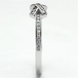 TS075 - Rhodium 925 Sterling Silver Ring with AAA Grade CZ in Clear - Alamode - Flyclothing LLC