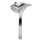 TS093 - Rhodium 925 Sterling Silver Ring with AAA Grade CZ in Clear - Alamode - Flyclothing LLC