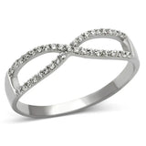 TS107 - Rhodium 925 Sterling Silver Ring with AAA Grade CZ in Clear - Alamode - Flyclothing LLC