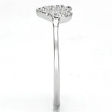 TS133 - Rhodium 925 Sterling Silver Ring with AAA Grade CZ in Clear - Alamode - Flyclothing LLC