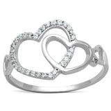 TS193 - Rhodium 925 Sterling Silver Ring with AAA Grade CZ in Clear - Alamode - Flyclothing LLC