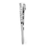TS204 - Rhodium 925 Sterling Silver Ring with AAA Grade CZ in Clear - Alamode - Flyclothing LLC