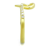 TS308 - Gold 925 Sterling Silver Ring with AAA Grade CZ  in Clear - Alamode
