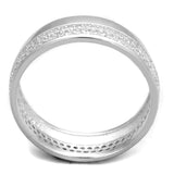 TS375 - Rhodium 925 Sterling Silver Ring with AAA Grade CZ  in Clear - Alamode