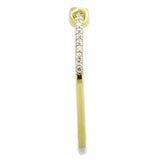 TS405 - Gold 925 Sterling Silver Ring with AAA Grade CZ  in Clear - Alamode