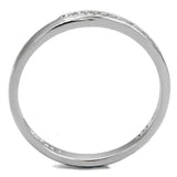 TS472 - Rhodium 925 Sterling Silver Ring with AAA Grade CZ in Clear - Alamode - Flyclothing LLC