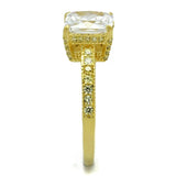 TS539 - Gold 925 Sterling Silver Ring with AAA Grade CZ in Clear - Alamode - Flyclothing LLC