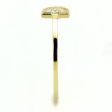 TS593 - Gold 925 Sterling Silver Ring with AAA Grade CZ  in Clear - Alamode