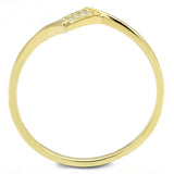 TS594 - Gold 925 Sterling Silver Ring with AAA Grade CZ  in Clear - Alamode