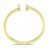 TS595 - Gold 925 Sterling Silver Ring with AAA Grade CZ  in Clear - Alamode