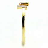 TS595 - Gold 925 Sterling Silver Ring with AAA Grade CZ  in Clear - Alamode