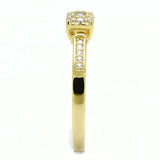 TS597 - Gold 925 Sterling Silver Ring with AAA Grade CZ in Clear - Alamode - Flyclothing LLC