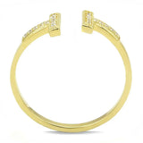 TS598 - Gold 925 Sterling Silver Ring with AAA Grade CZ in Clear - Alamode - Flyclothing LLC