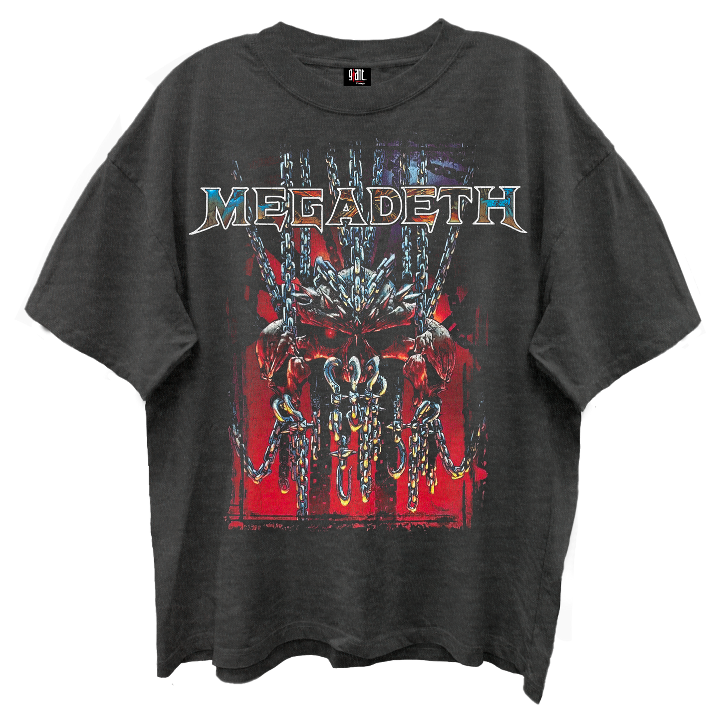 MEGADEATH CHAOS CHAINS VINTAGE BLACK T-SHIRT/GIANT VINTAGE