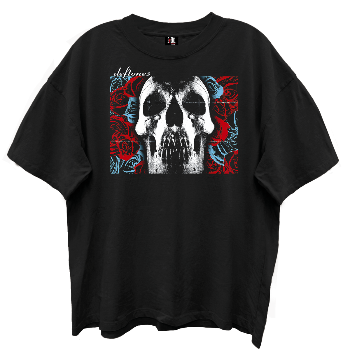 DEFTONES SKULL & ROSES LIMO BLACK T-SHIRT GIANT VINTAGE - GMerch - Flyclothing LLC