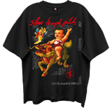 STONE TEMPLE PILOTS PURPLE ALBUM COVER LIMO BLACK ENZYME WASH T-SHIRT/GIANT VINTAGE