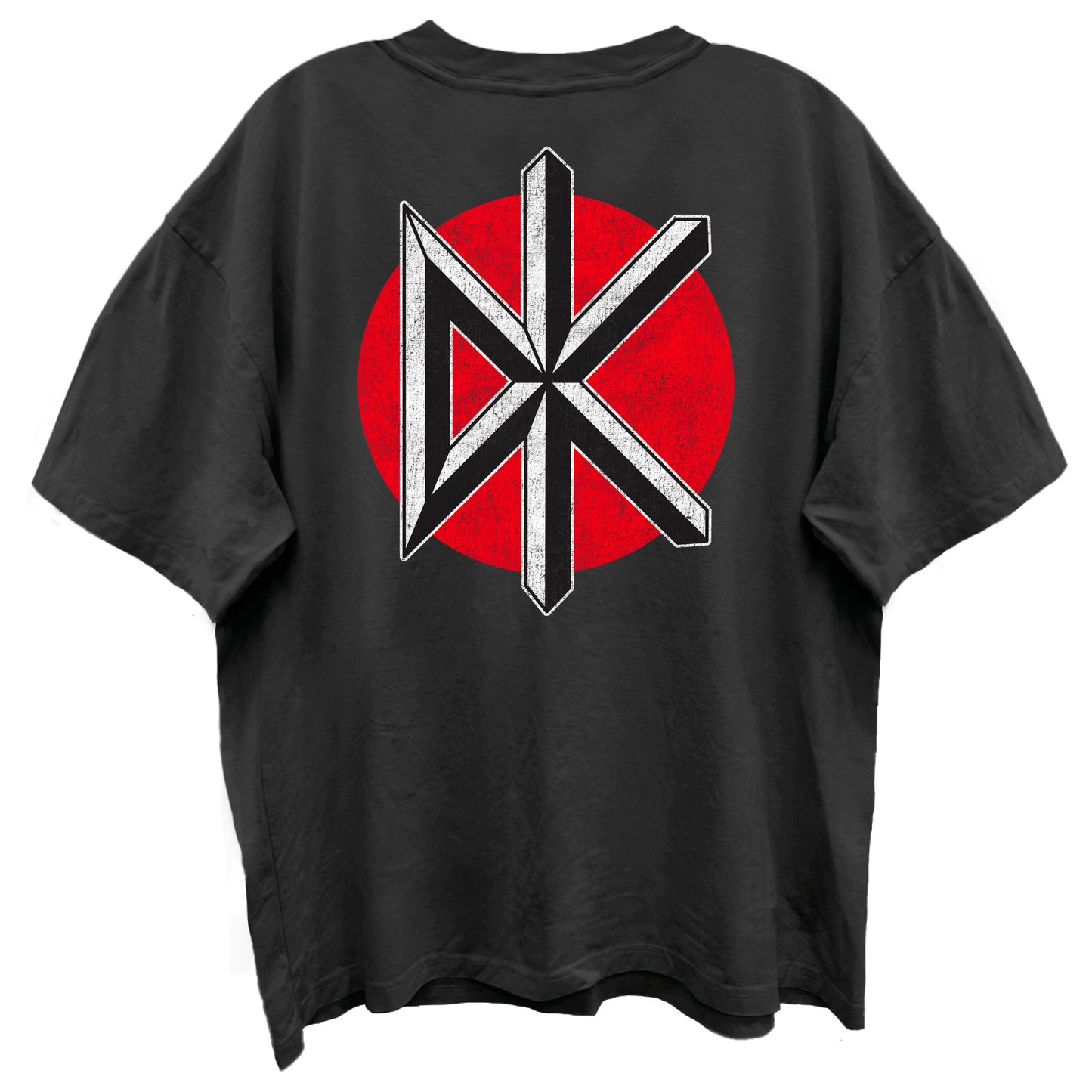DEAD KENNEDYS LOGO FRONT/BACK VINTAGE BLACK ENZYME WASH T-SHIRT/GIANT VINTAGE