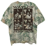 WALYON JENNINGS LOGO SQUARES FRT/BACK WOODLAND CAMO T-SHIRT/S