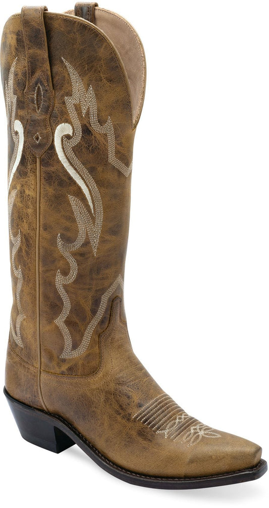 Old West Burnt Tan WOMEN'S WESTERN BOOTS - Old West