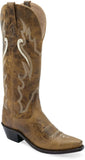 Old West Burnt Tan WOMEN'S WESTERN BOOTS - Old West