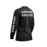 Loud Pipes Save Lives - Men's Long Sleeve Biker Tee - Unik Just for Bikers - Flyclothing LLC