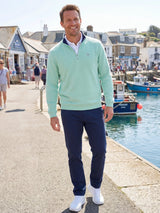 Turnberry Quarter Zip Smooth Knit - White Water Life - Flyclothing LLC