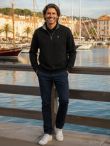 Turnberry Quarter Zip Smooth Knit - White Water Life - Flyclothing LLC