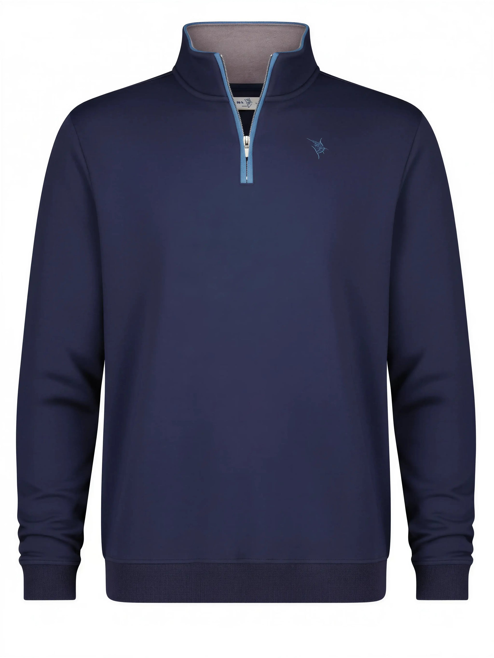 Turnberry Quarter Zip Smooth Knit - White Water Life - Flyclothing LLC