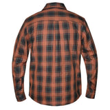 Copper - Mens Black & Brown Armored Flannel - Unik Just for Bikers - Flyclothing LLC