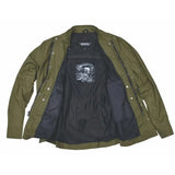Sargeant - Mens Green Armored Flannel - Unik Just for Bikers - Flyclothing LLC