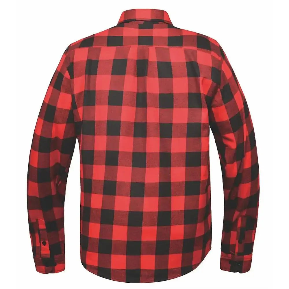 Mens Black and Red Flannel Shirt TW205.01 - Unik Just for Bikers - Flyclothing LLC