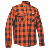 TW205.16 - Mens Black and Orange Flannel Shirt