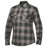 Ashwood - Ladies Black & Gray Armored Flannel - Unik Just for Bikers - Flyclothing LLC