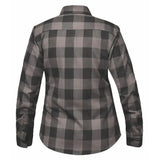 Ashwood - Ladies Black & Gray Armored Flannel - Unik Just for Bikers - Flyclothing LLC
